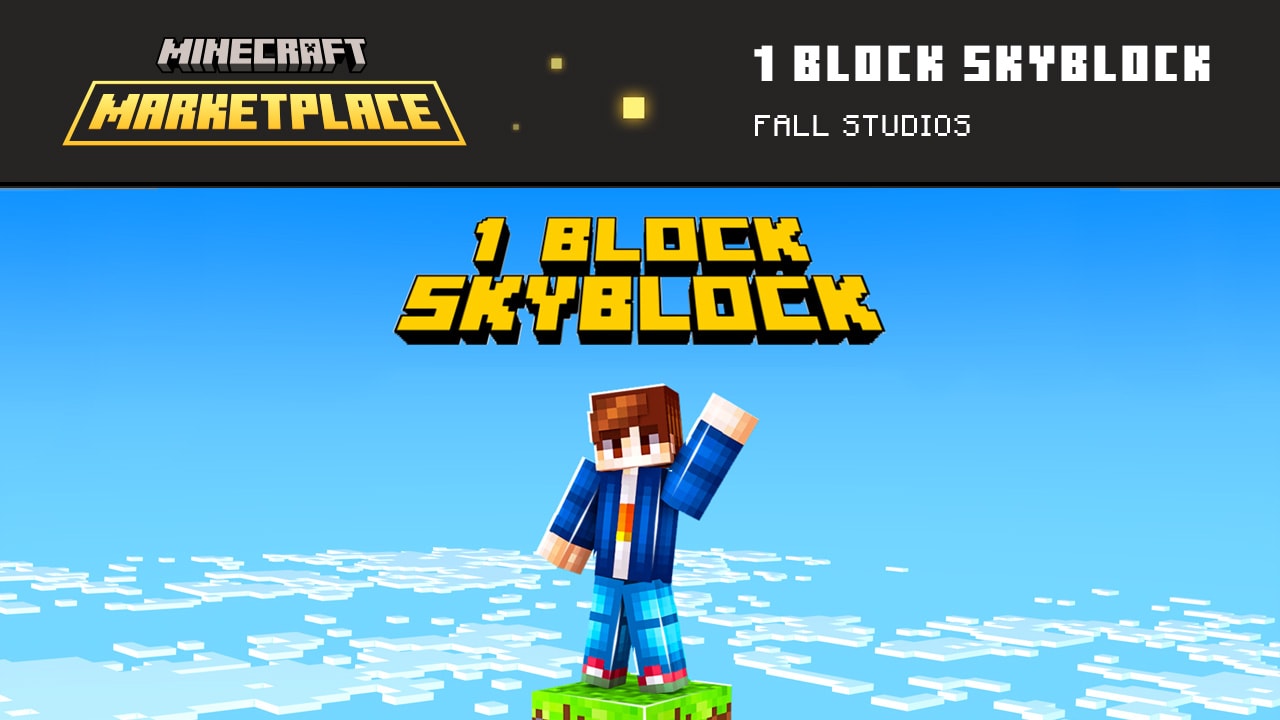 Minecraft Marketplace One Block Skyblock world